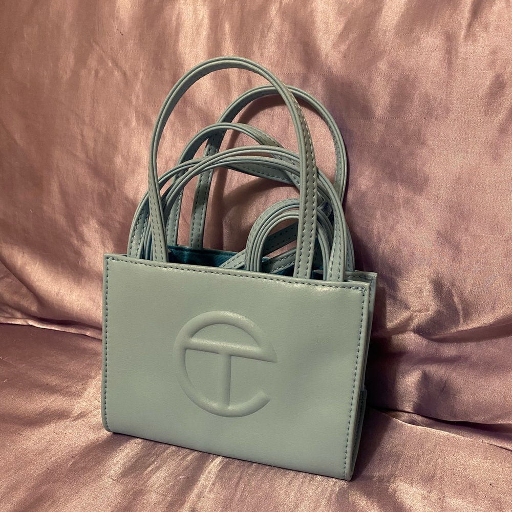 Pool Blue Small Telfar Bag